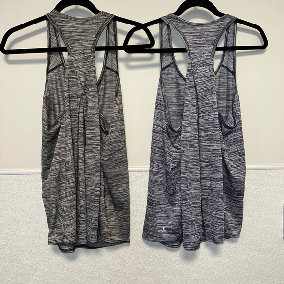 Lot of 2 Danskin Now Women’s Medium 8-10 Black, Grey, Blue Athletic Tank Workout - Picture 7 of 10